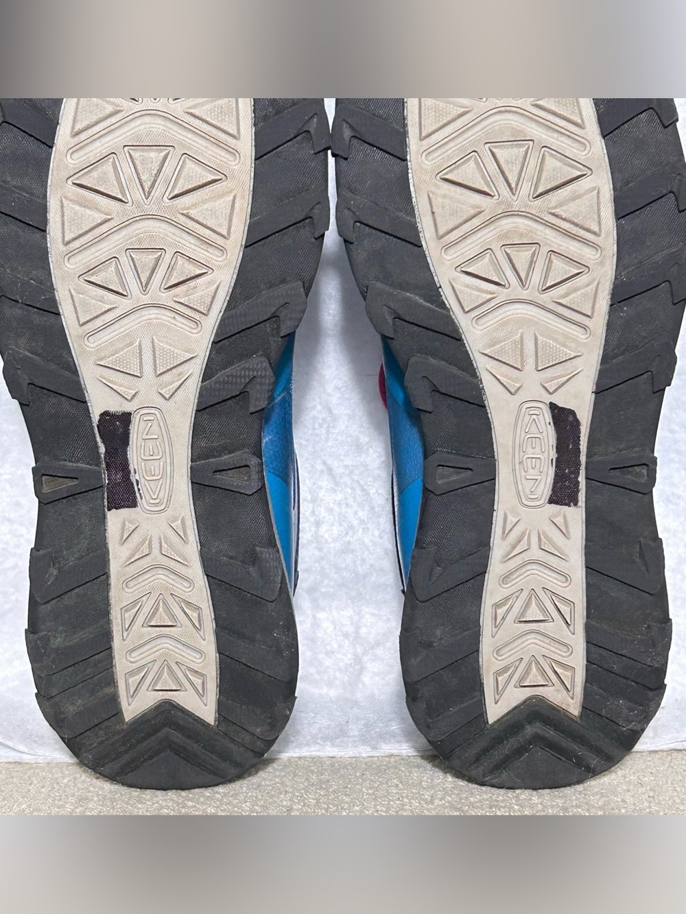 Keen Youth Blue Wanduro Waterproof Bungee Lace Hiking Trail Boots Shoes SZ US 6 - Picture 10 of 16